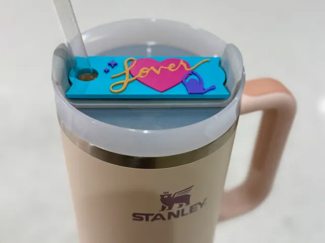 Taylor Swift Lover 40oz Stanley cup lid topper.