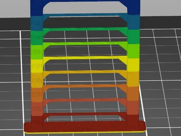 PLA Temp Tower CoreOne .6 NON-HF nozzle