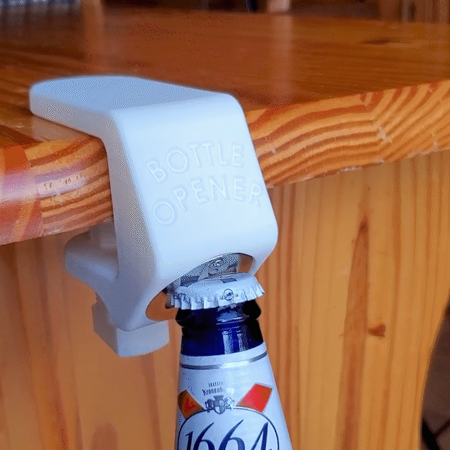 PopClamp Under-Table Bottle Opener