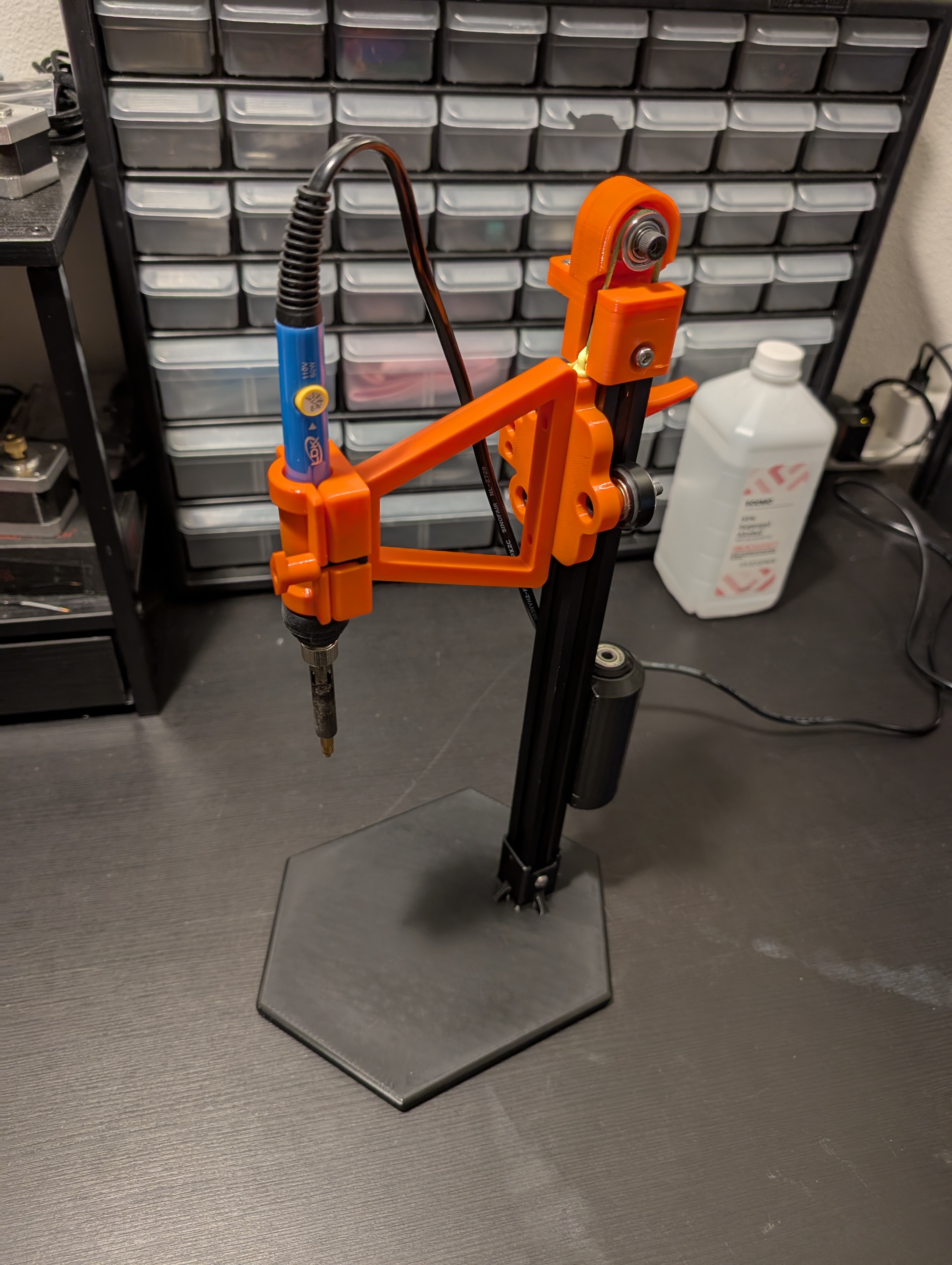Heat-set Insert Press with Larger Counterweight and F688Z Bearing Idler