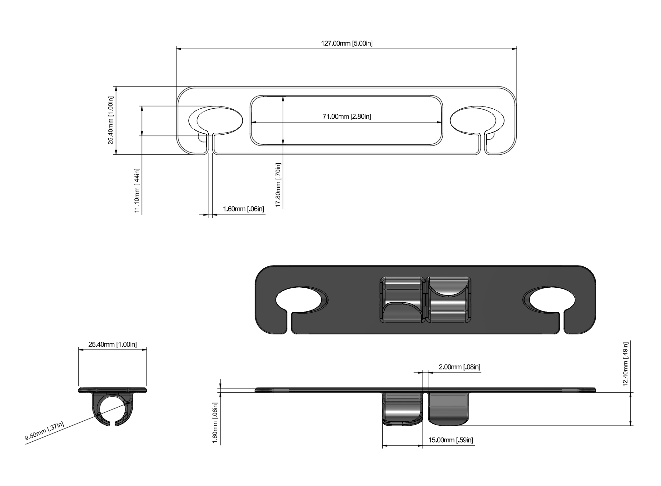 Miniatura 2 do modelo 3D Cable Label Tags (5 options)