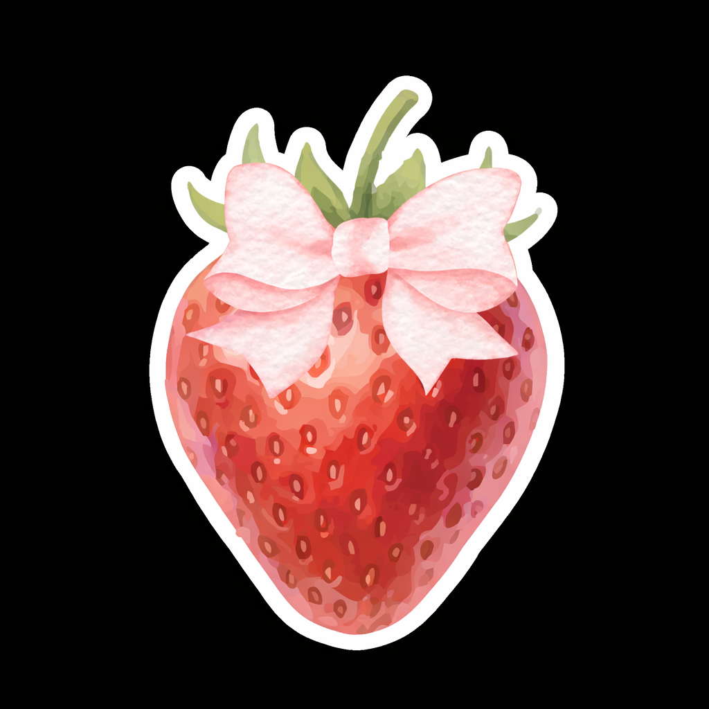 Strawberry with Bow Cookie Cutter