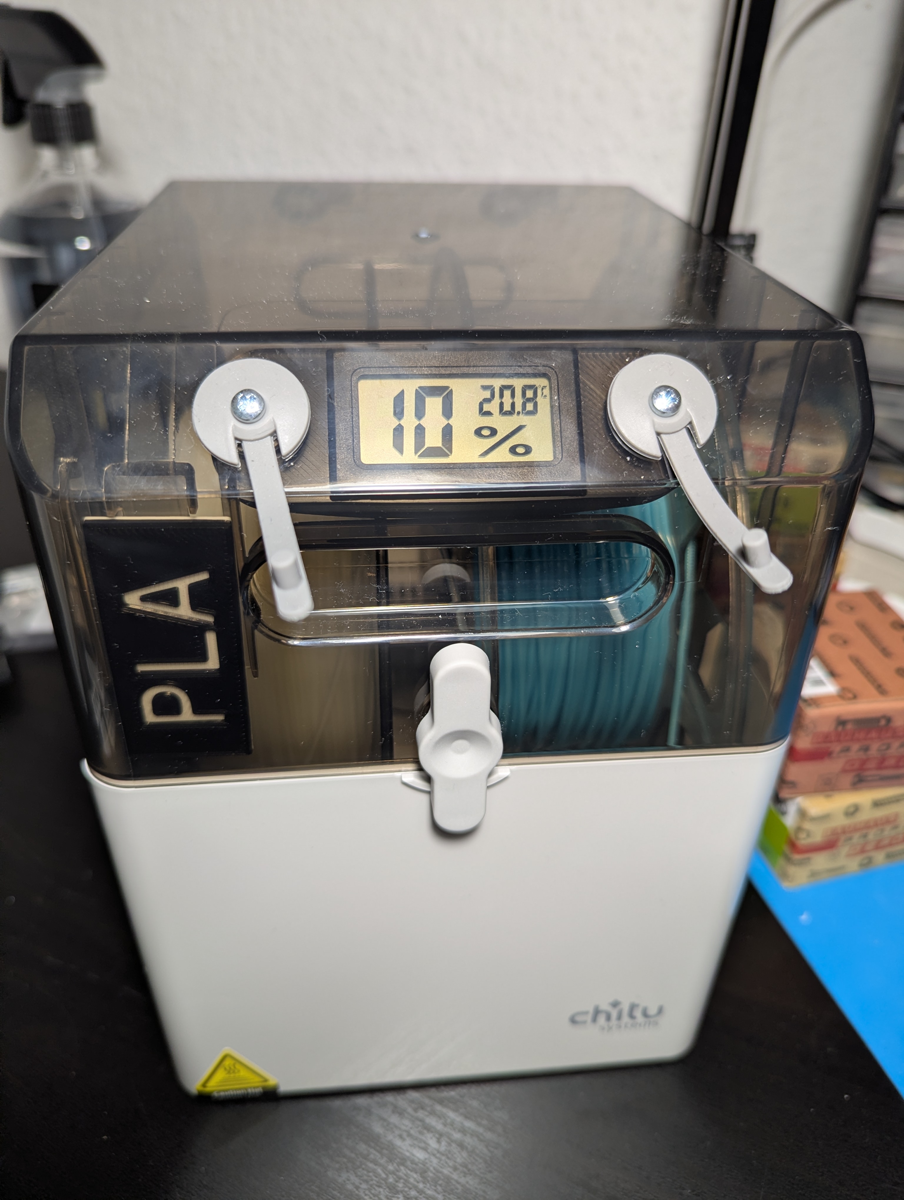 Label Clip for Chitu E1 Filament Dryer Box (replaces paper humidity indicator)