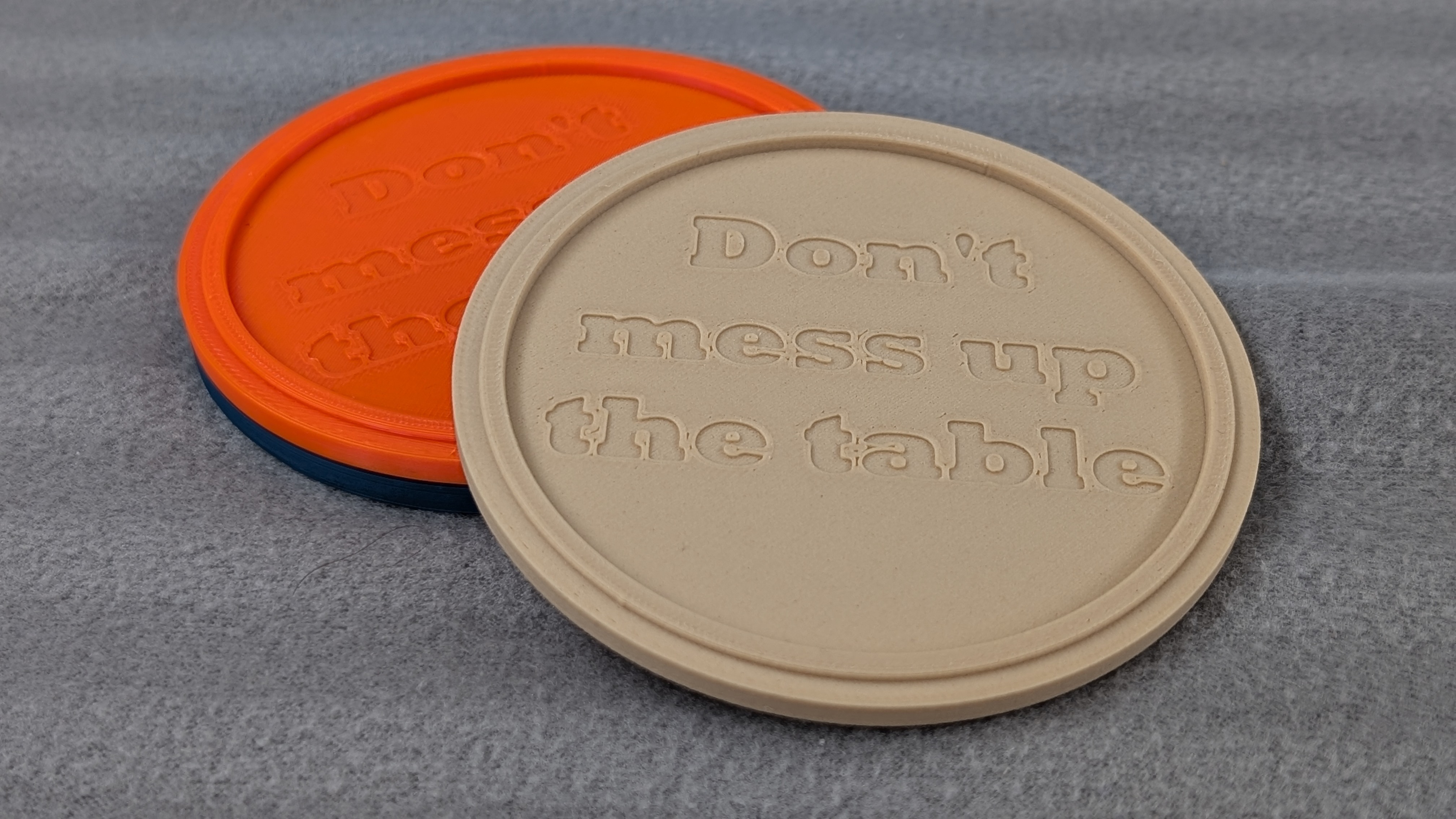 Stackable coaster - Don't mess up the table