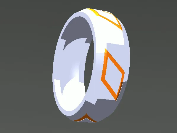simple men ring - dual color