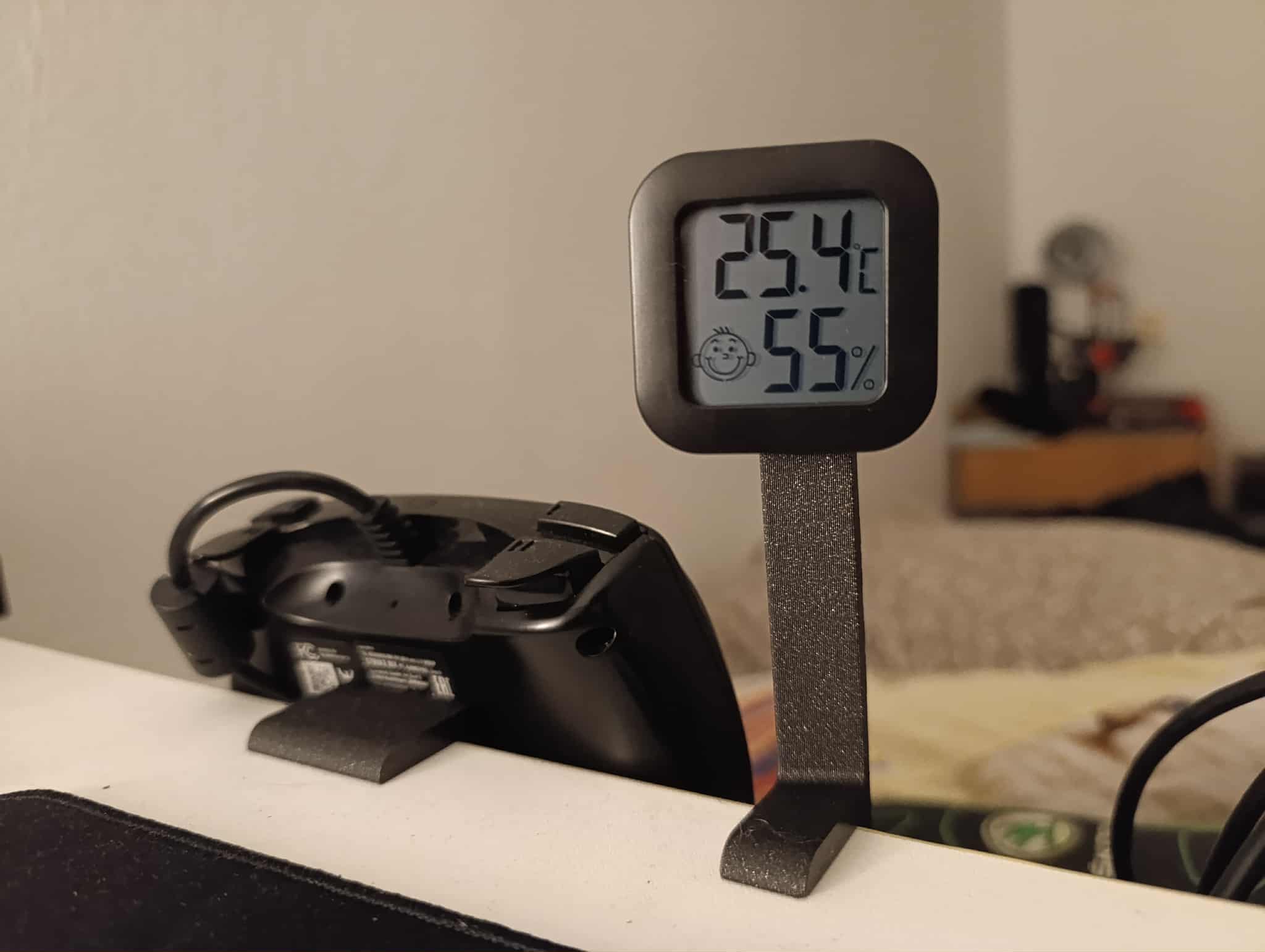 Room thermometer holder