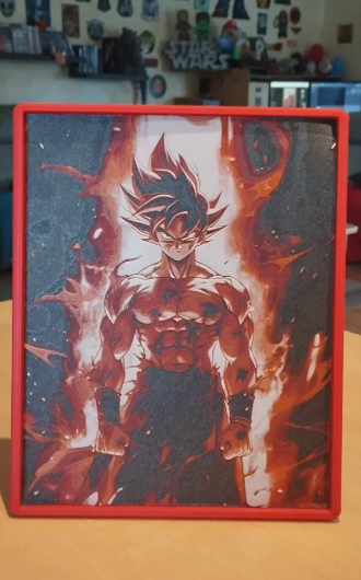Frame for Goku portrait - Hueforge
