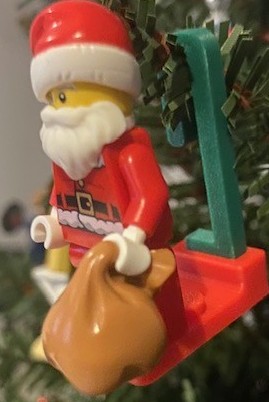 Minifig Christmas Tree Ornament Hanger