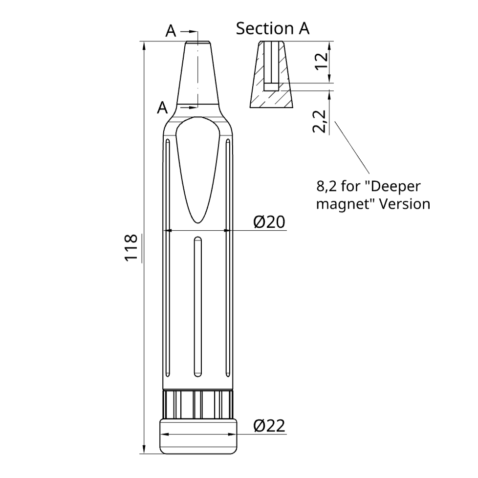 Miniatura 2 do modelo 3D Precision Screwdriver with Bit Storage (4mm bits)