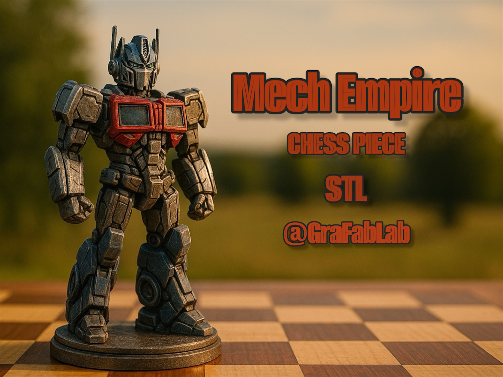 Mech Empire "King" - chess piece