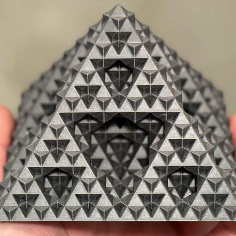 2024 美品 UN3D. BLOCK PATTERN KT SK 36 Sierpiński Cube-Octahedron Compound Fractal - Level 3 by Endless