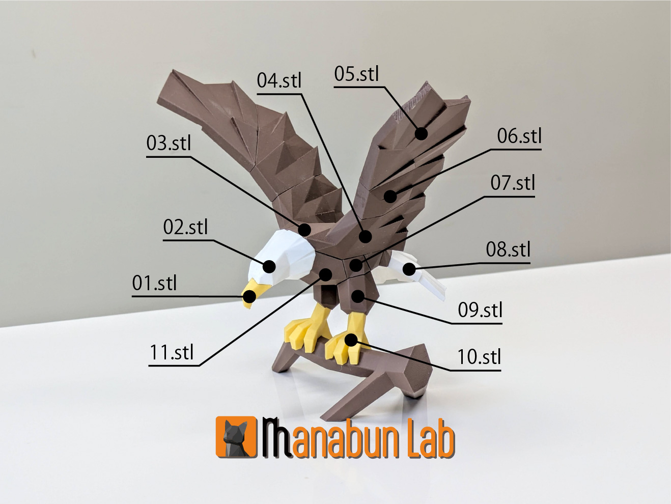 Low Poly Eagle Puzzle — miniatura 6