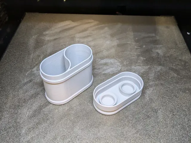 Container for two 35mm film cassettes