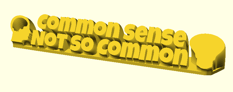 Common Sense Not So Common 3D model by fuzzymakes