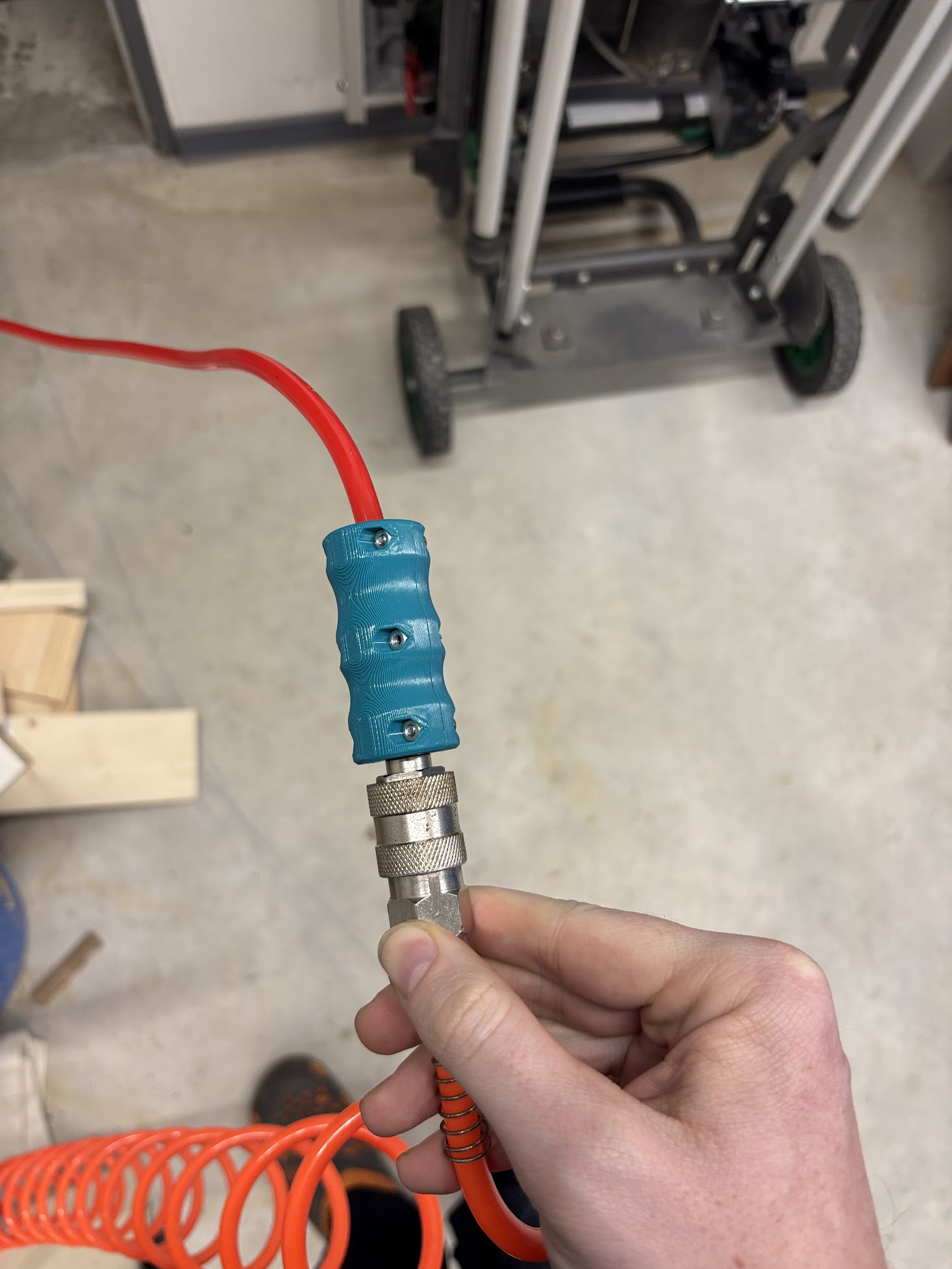 Air hose handle