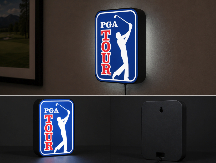 PGA Golf LED Light Box | Multi-Color 3D Printable STL