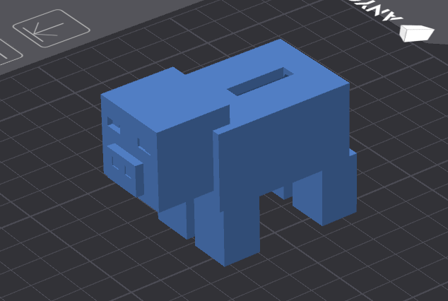 Minecraft pig (piggy bank)