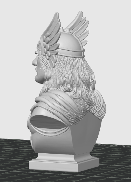 Miniatura 5 do modelo 3D Thor-Inspired Warrior Bust