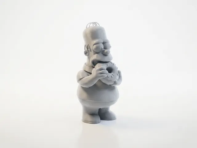 Homer Simpson Bust Cartoon Character 3D Printable