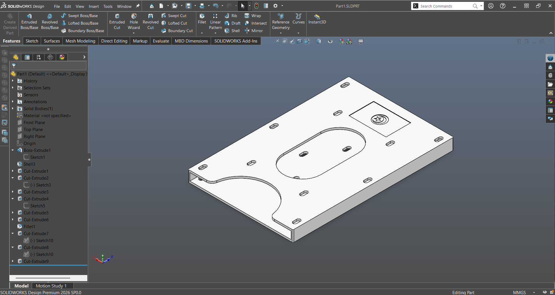 Tunisien National Identity card enclosure 3D model