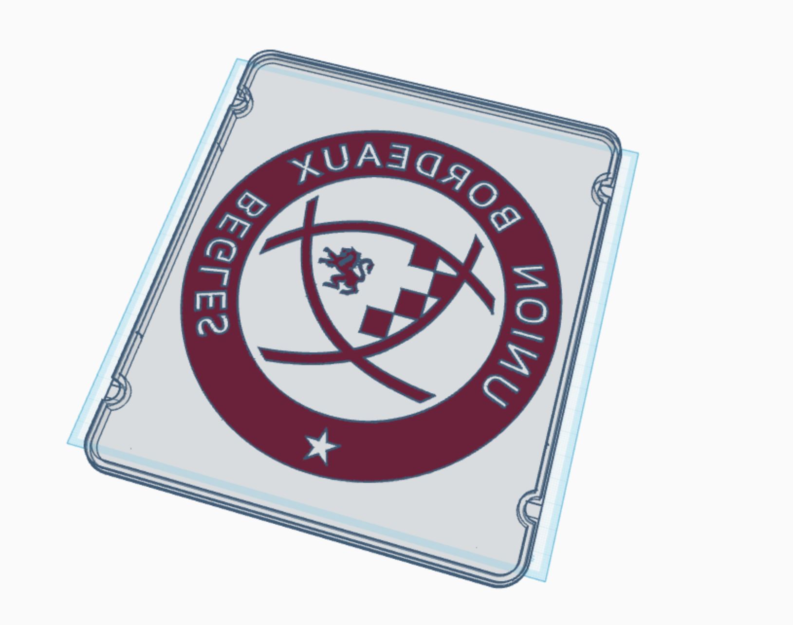 Logo Union Bordeaux Bègles rugby (veilleuse rétro-éclairée)