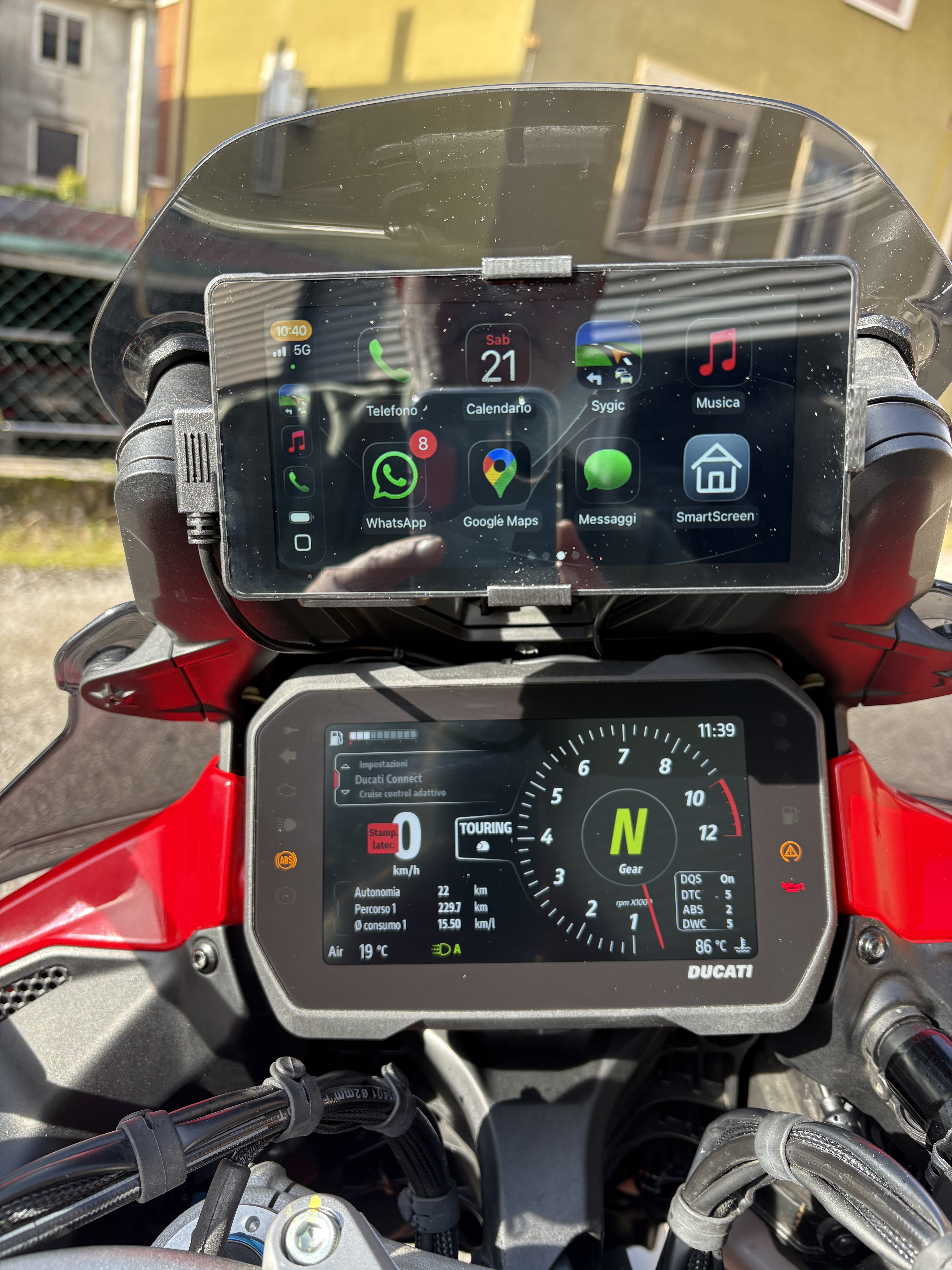 Adattatore Carplay Ridesync 55 a Garmin Zumo XT