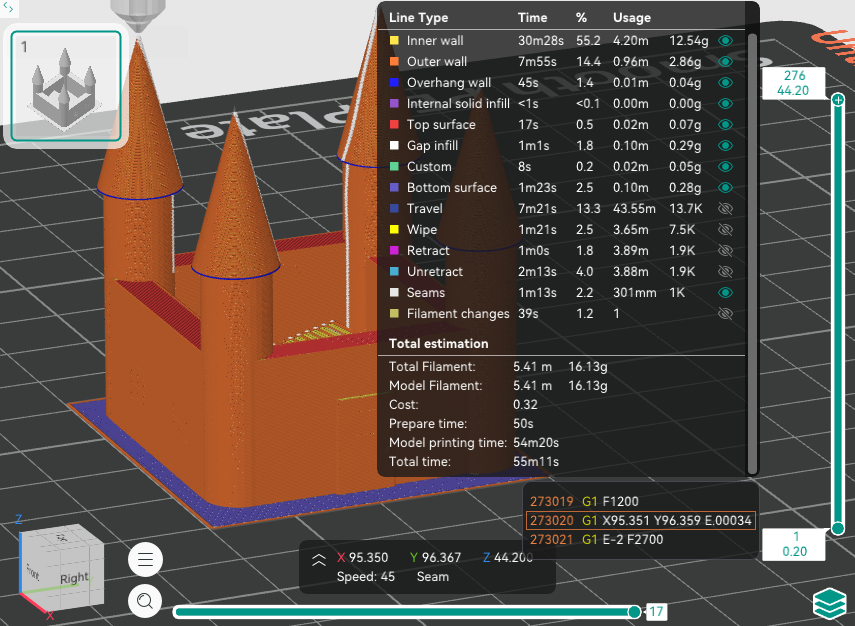The Ultimate 3D printer stress test, Stresington castle