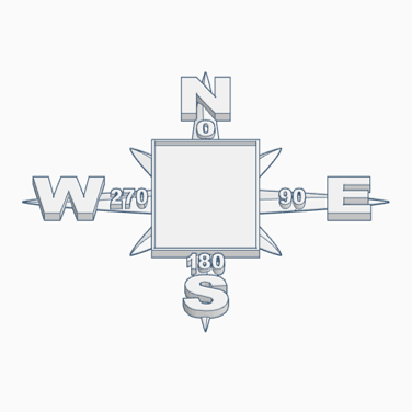 Miniatura 2 do modelo 3D Compass Rose Adapter