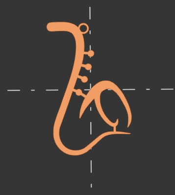 Saxophone Keychain