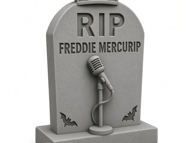 Freddie Mercurip - Parody Halloween Gravestone