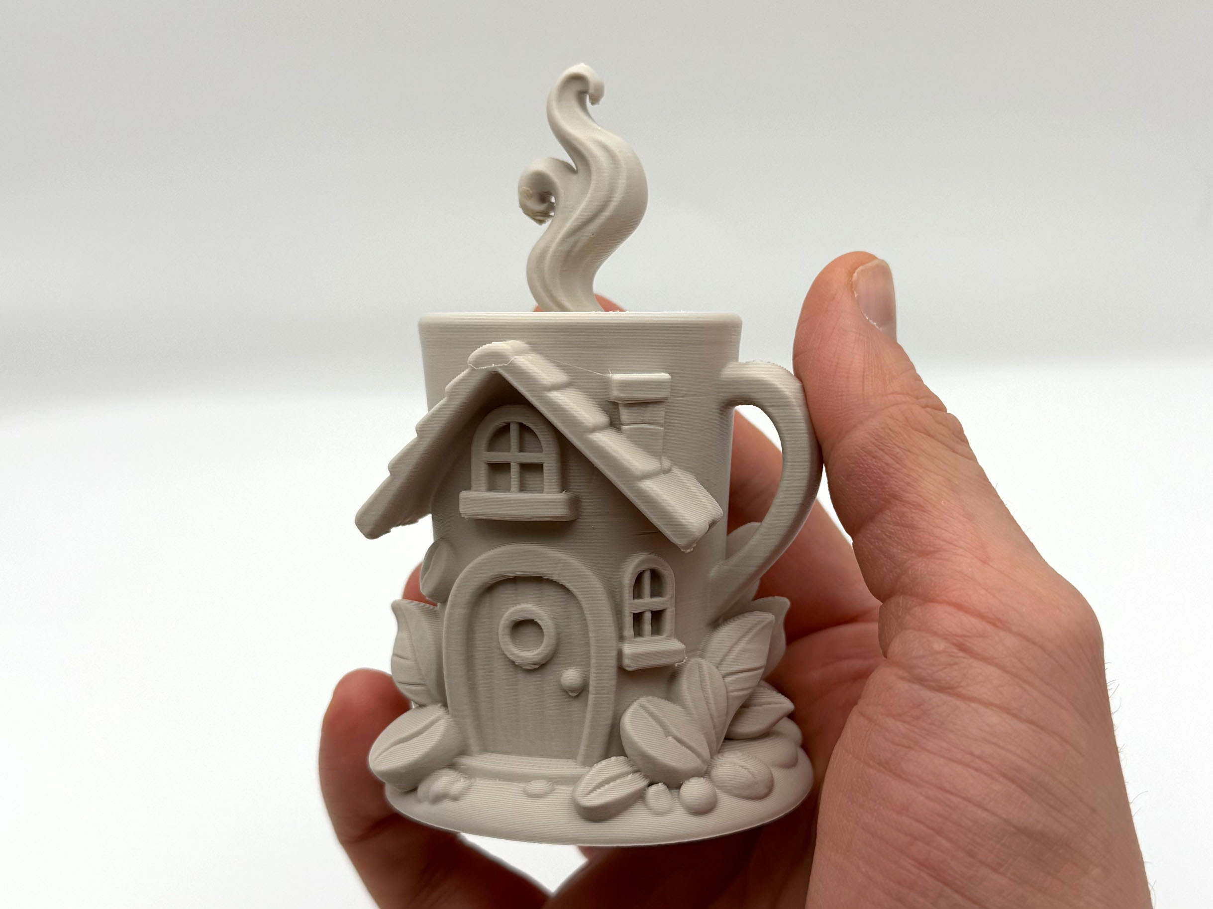 Coffee Cup Fairy House