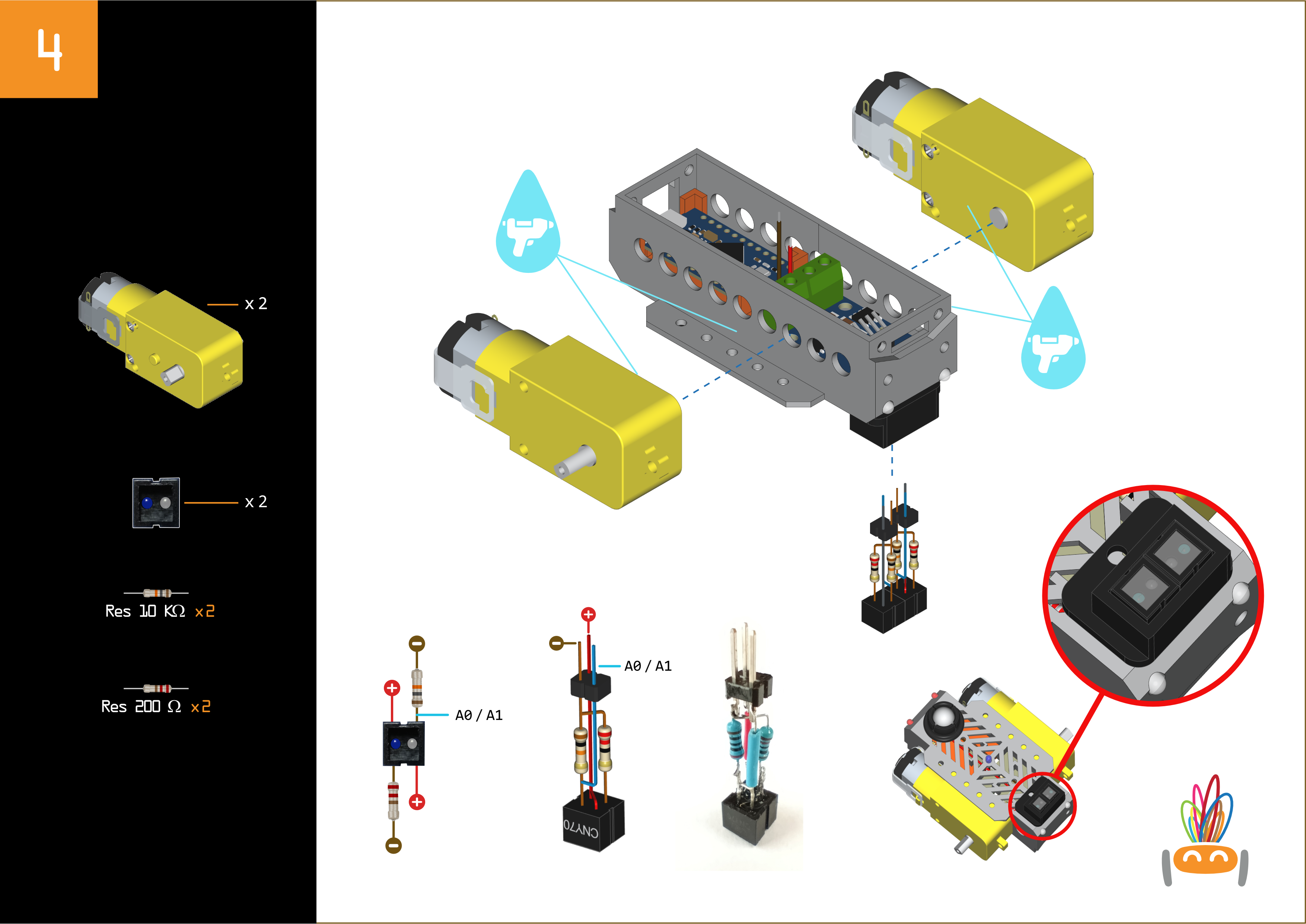 Thumbnail 7 of 3D model Educational Arduino Robot: Line Follower, Obstacle Avoidance, Light Sensor