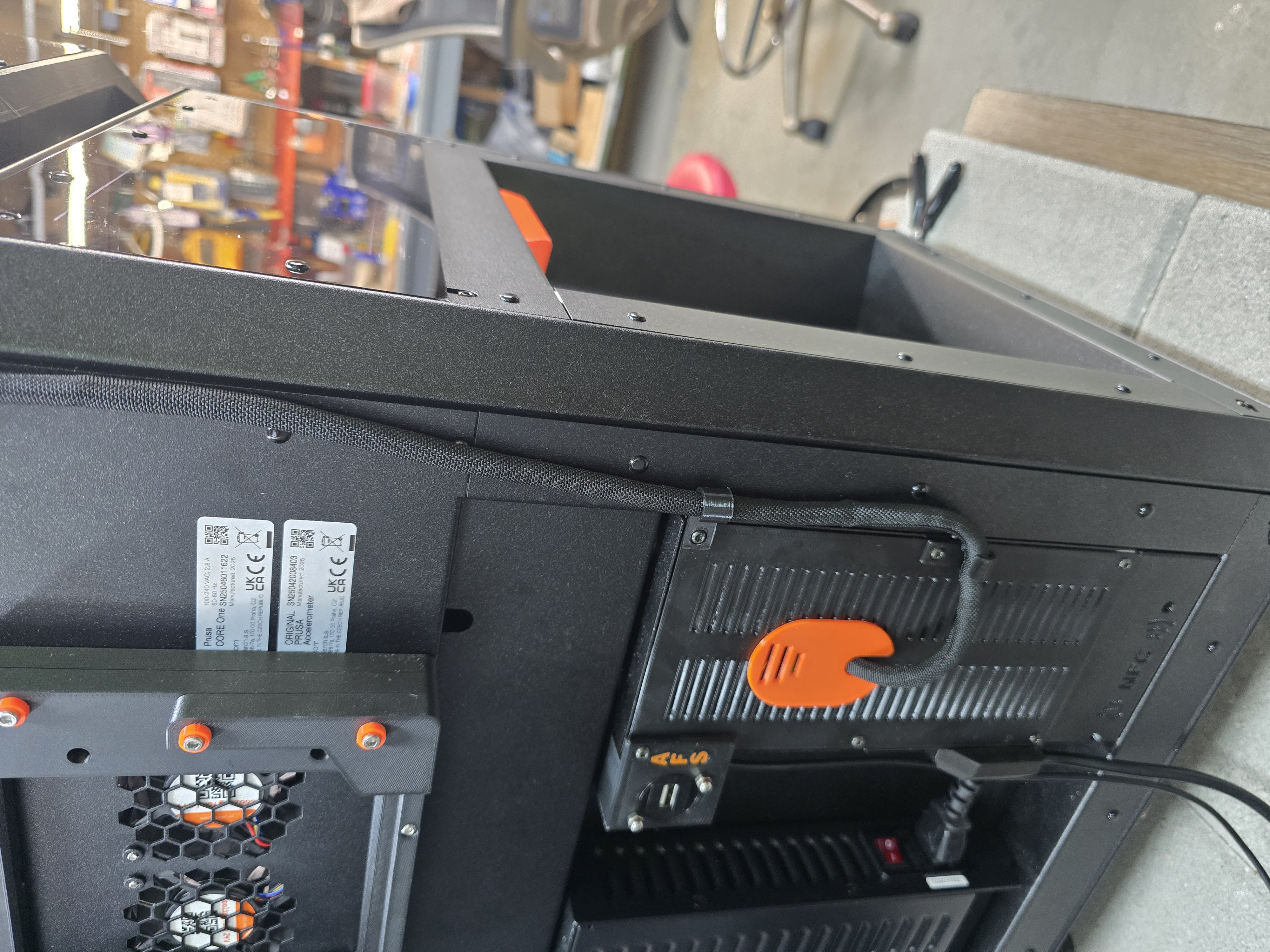 Prusa Core One Electronics Cover With Quick Disconnect Access for the MMU3