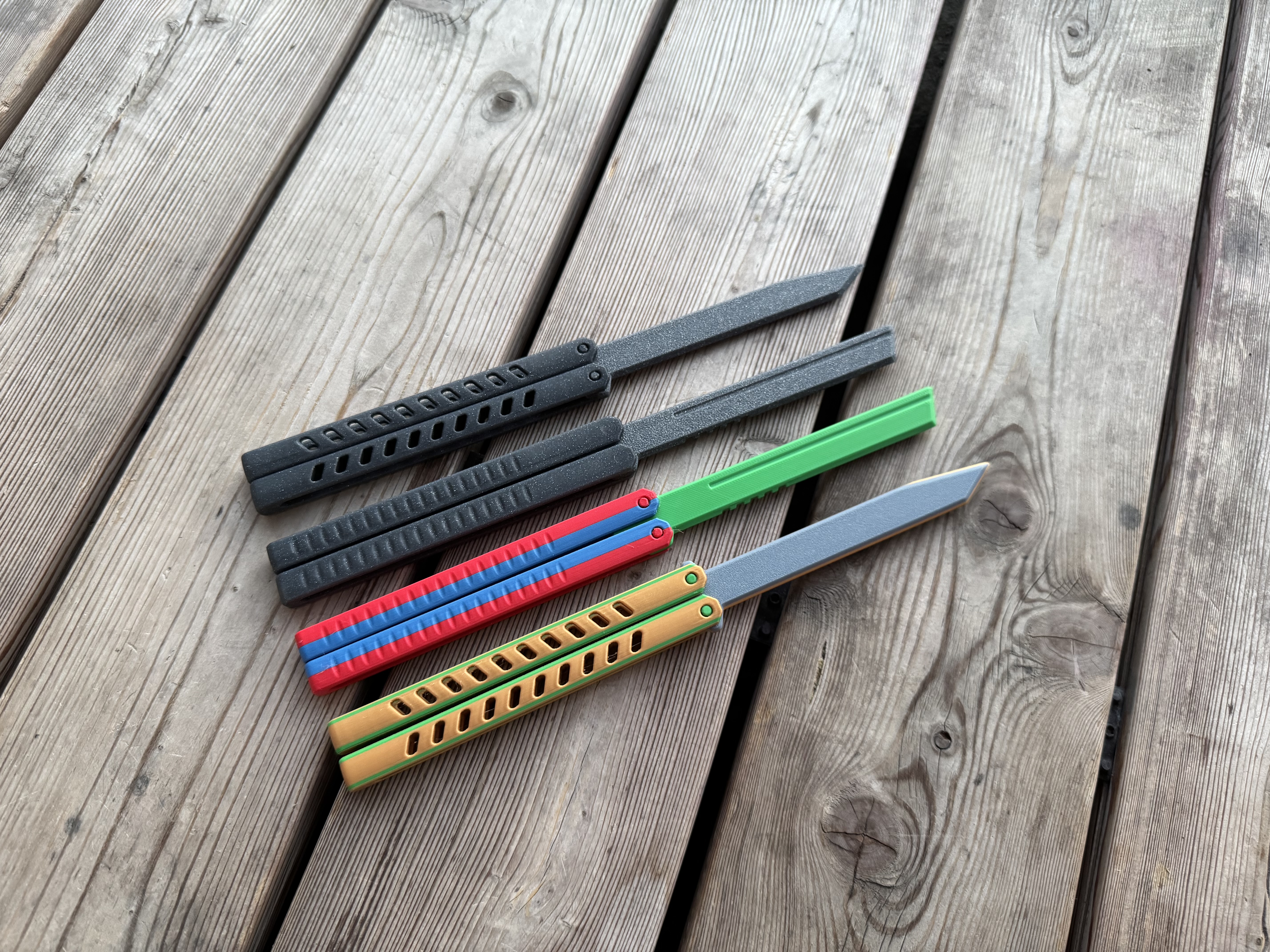 Fidget Toy Balisong - JP Defence Butterfly Variant 2