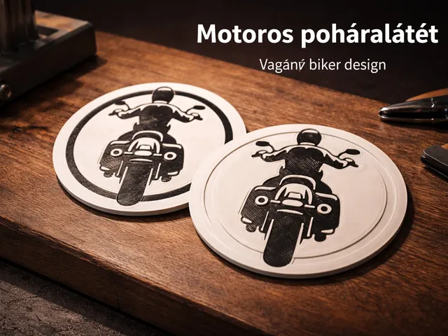 Motorcycle coaster – cool biker design