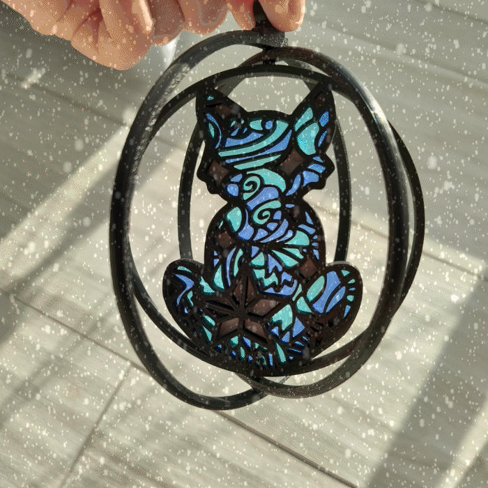 Starry Stained Glass Pet Decor