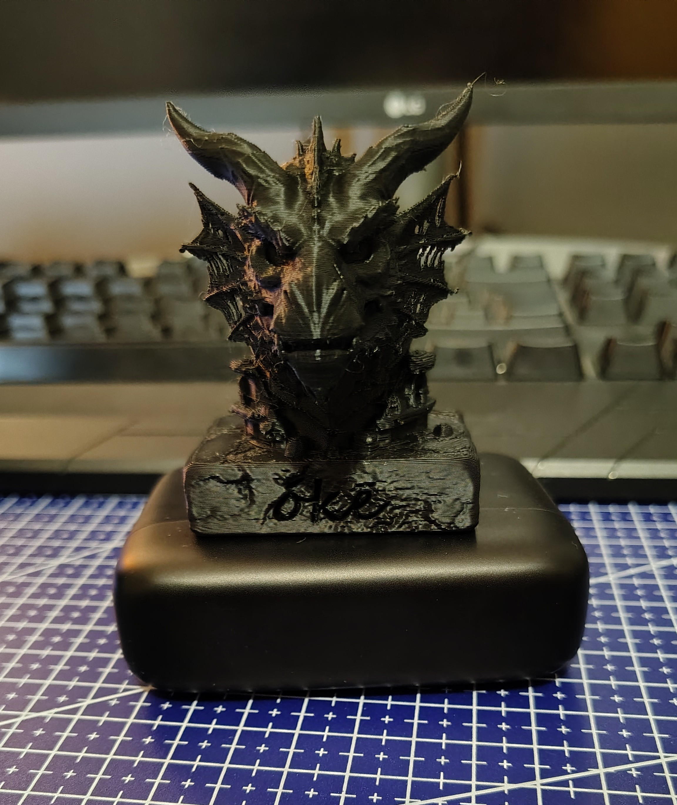 Miniatura 3 do modelo 3D Drago-statua