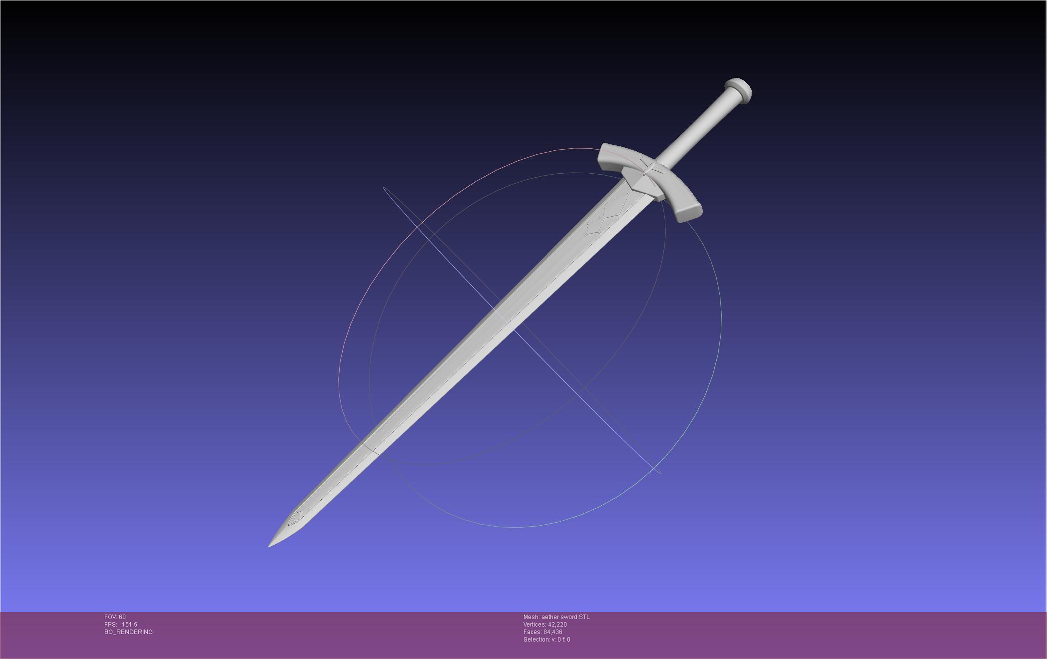 Genshin Impact Aether Sword Assembly