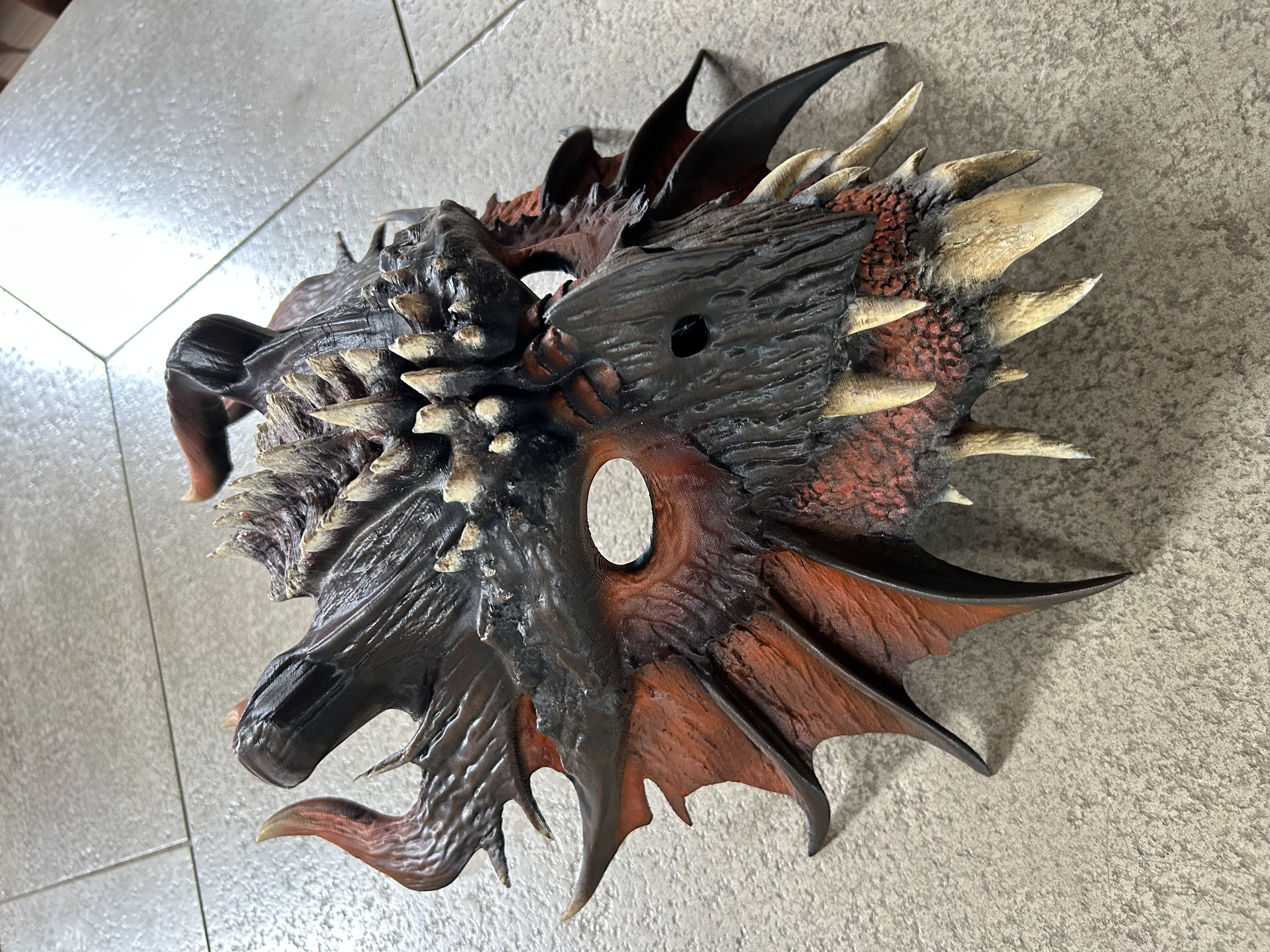3D Printed Dragon Mask