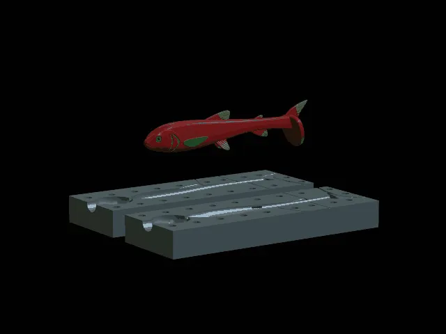 AM bait fish 14cm hoof model / form for predator fishing
