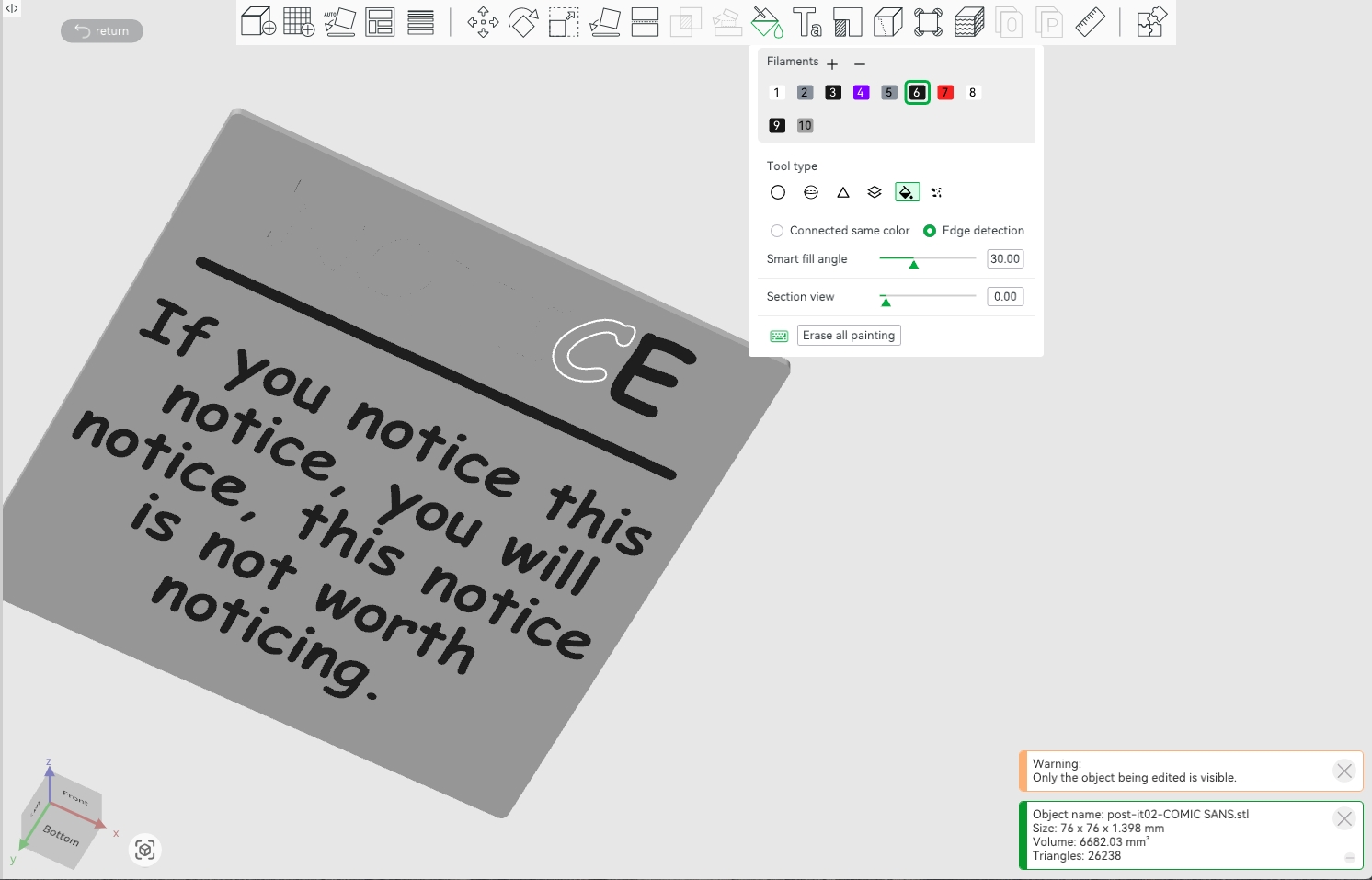 'Notice' on printable POST-IT (foldable & with different FONTS) — miniatura 5