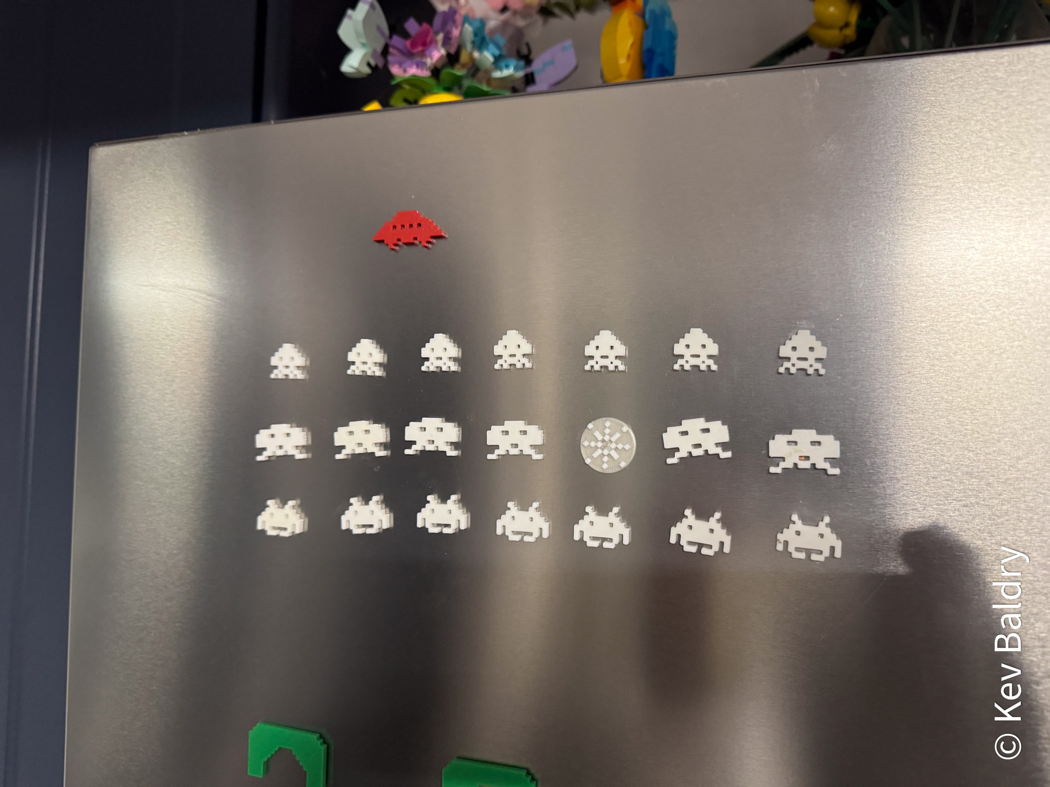 Space Invader Fridge Magnet Explosion