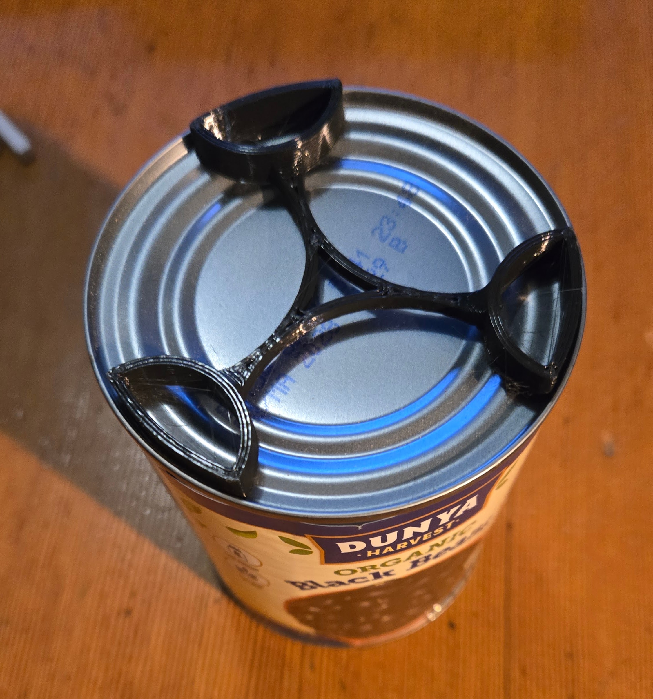 Canned food stacking insert