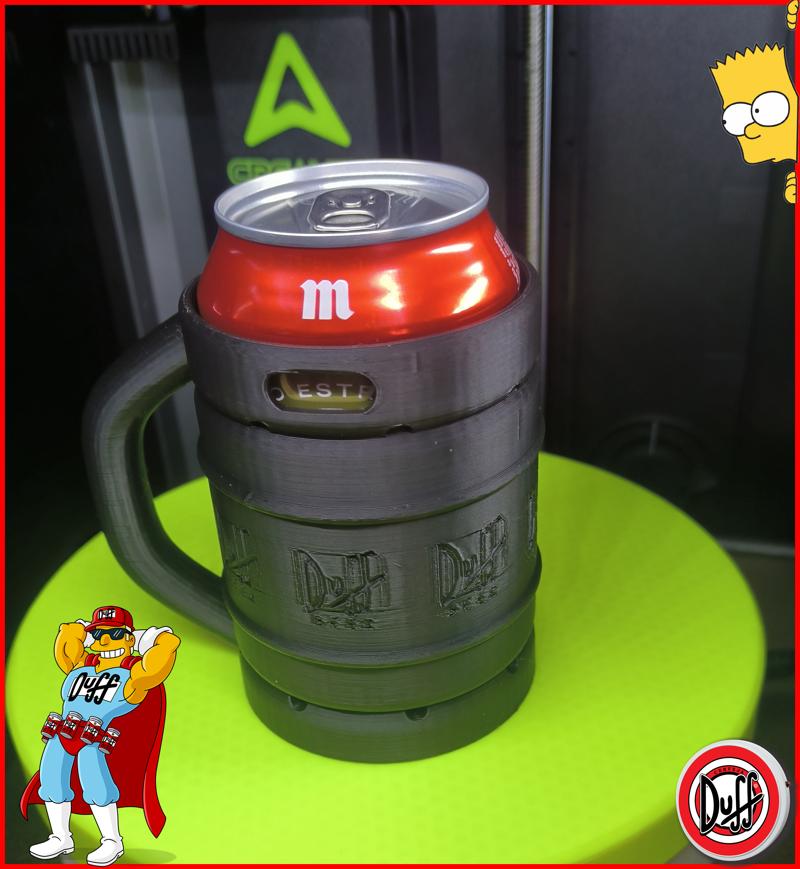 Can Holder 33cl duff barrel