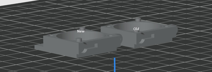 Radiator fan mount without grill for ad5x - remix + (less tolerance) 3D model