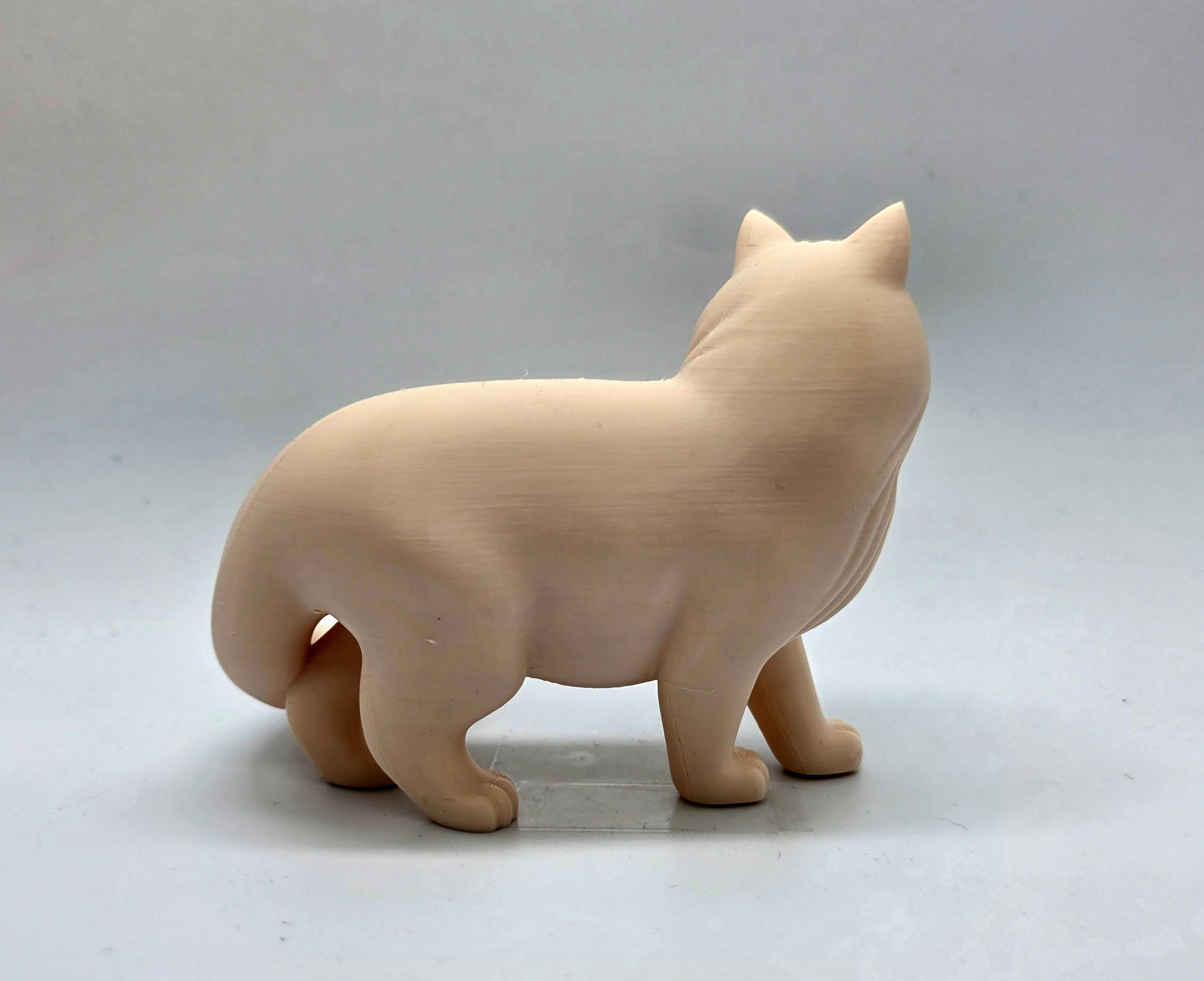 Miniatura 4 do modelo 3D Marble Cat Statue