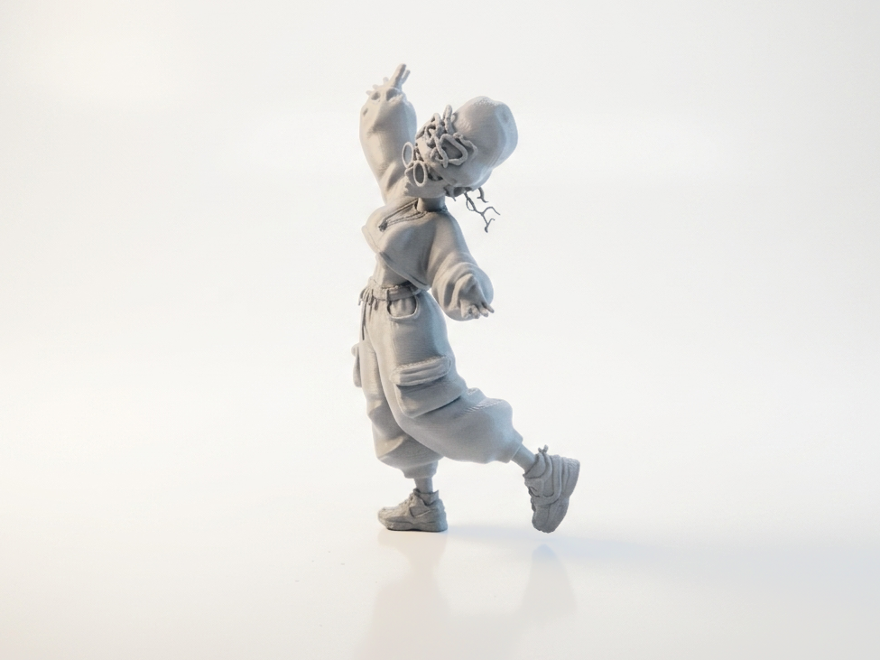 Hippie Character Figurine Collectible 3D Printable