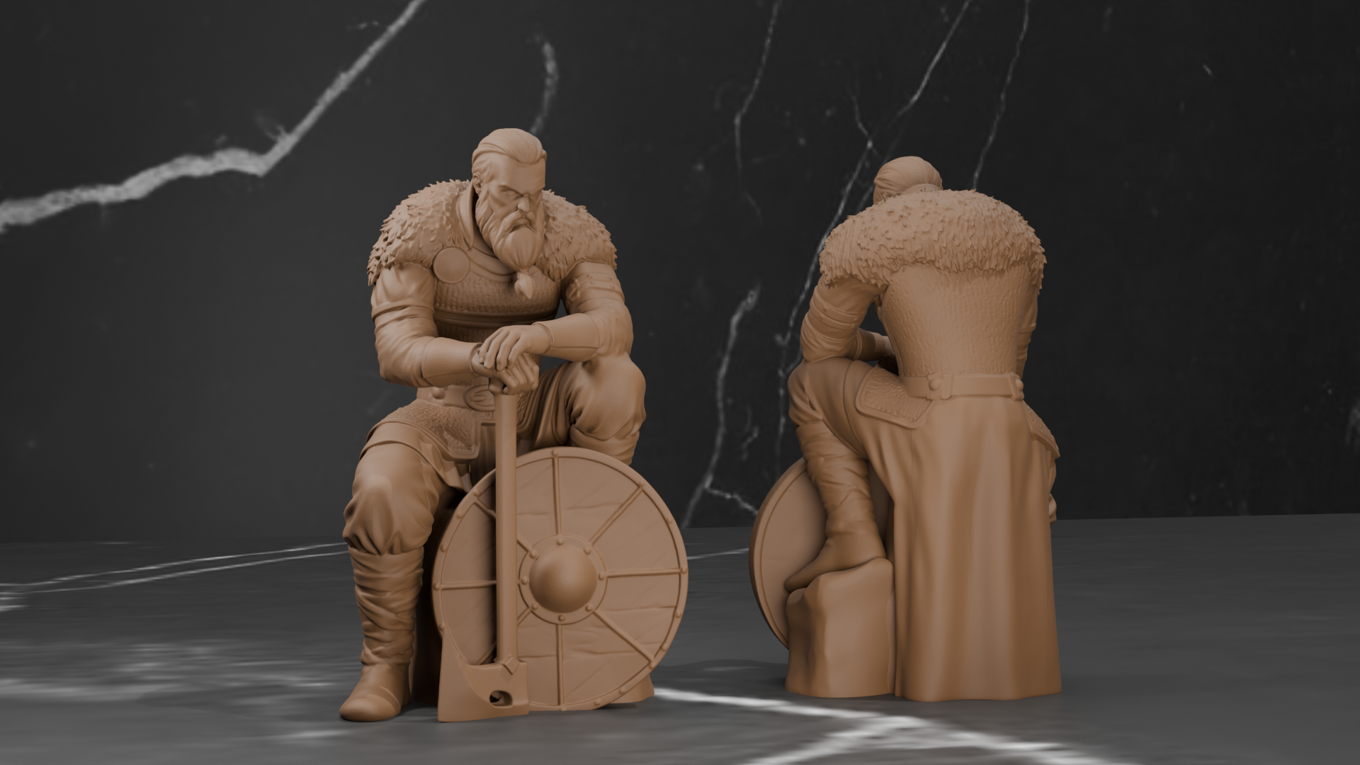 Thoughtful Viking - Fantasy Warrior Mini