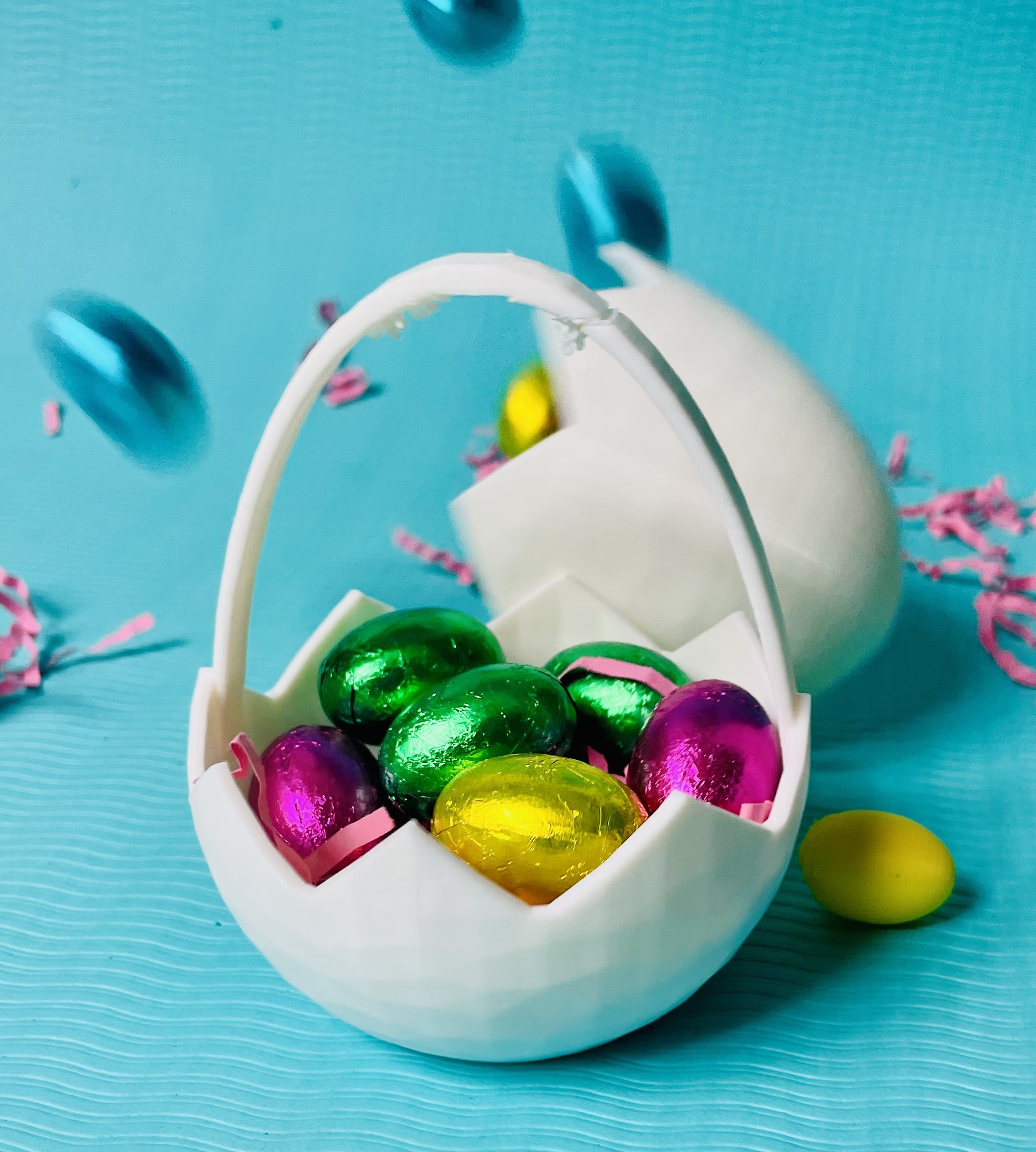 Miniatura 3 do modelo 3D Easter egg basket