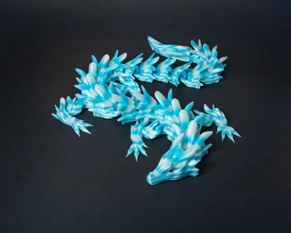 Water Dragon - Articulated Dragon by Bearded Printer | Download
